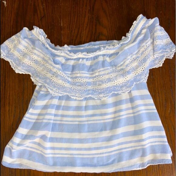 American eagle semi off the shoulder blouse - Picture 1 of 4